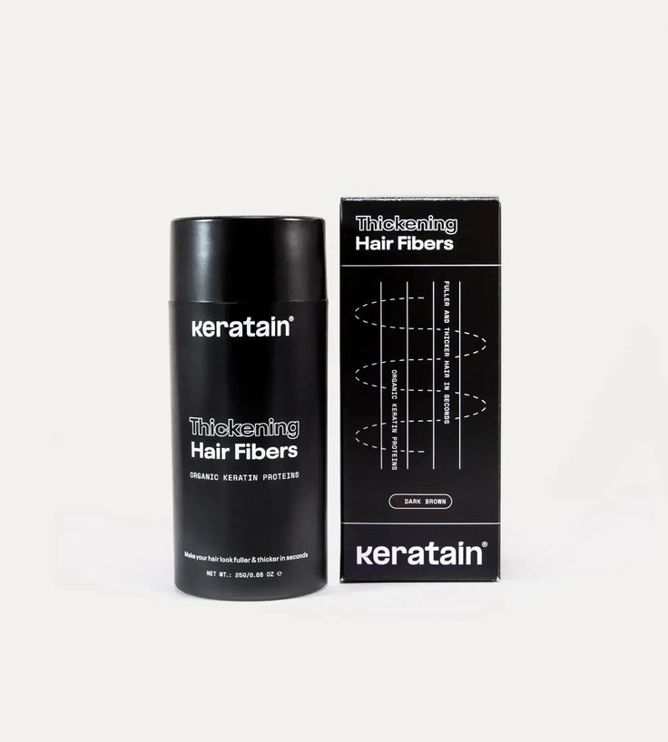 3x Keratain haarvezels + gratis Keratain pommade - Donkerbruin (25 gr) - Hairgivers
