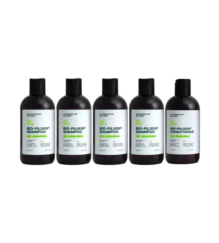 4x Scandinavian Biolabs shampoo (man) + gratis conditioner - Hairgivers