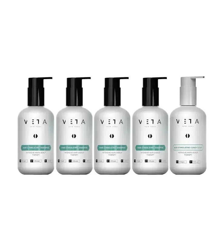 4x Veta shampoo + gratis conditioner - Hairgivers