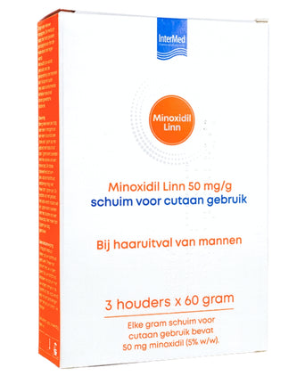 Linn Minoxidil 5% foam 3-pack (3x60 gr) Linn Minoxidil 5% foam 3-pack (3x60 gr)
