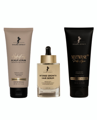 Golden Effect Serum + Mask + Scrub (droge hoofdhuid) Golden Effect Serum + Mask + Scrub (droge hoofdhuid)