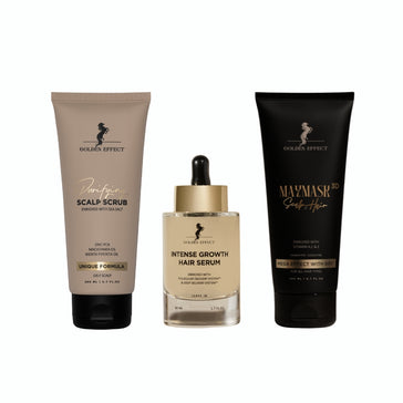 Golden Effect Serum + Mask + Scrub (vette hoofdhuid) Golden Effect Serum + Mask + Scrub (vette hoofdhuid)
