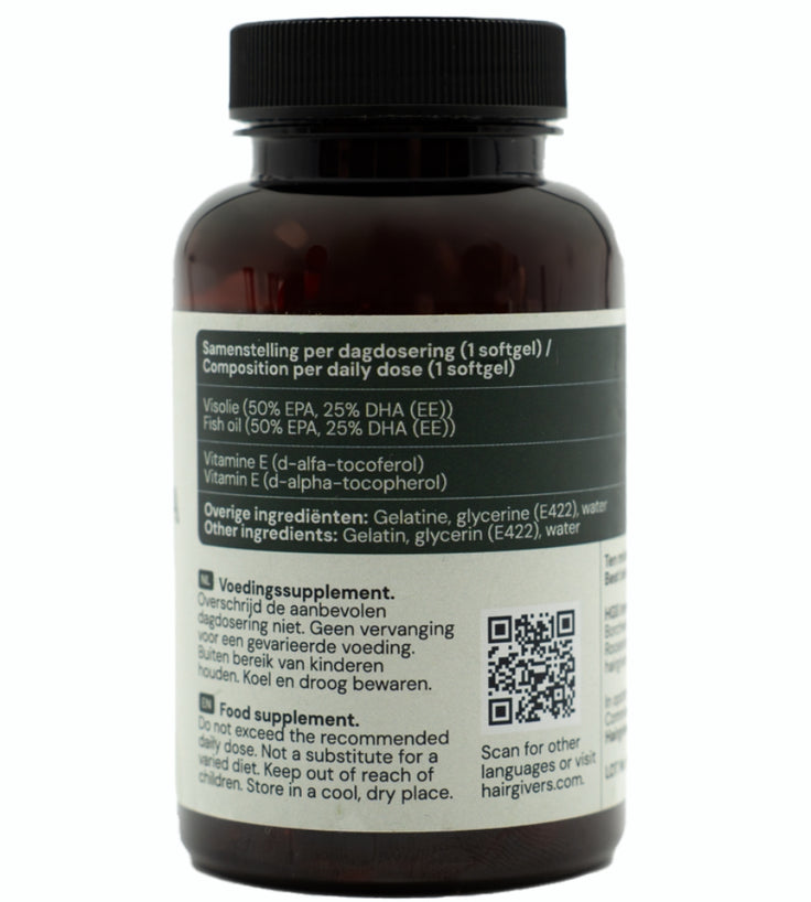 Omega 3 achterkant 60 capsules