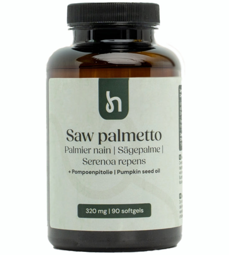 Hairgivers Saw palmetto supplement 320 mg | 90 capsules (Zaagbladpalm)