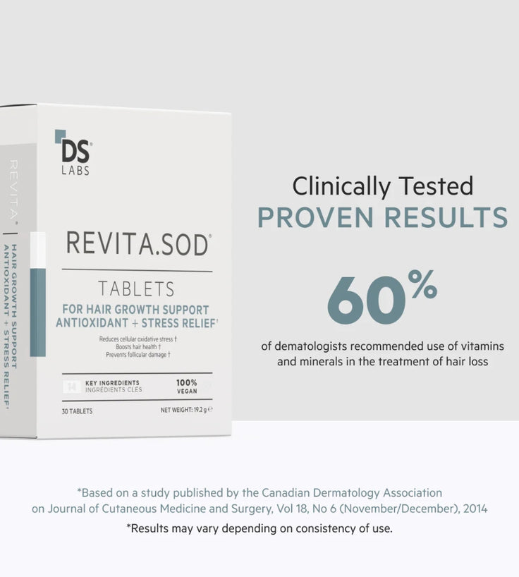 Revita.SOD tablets tegen haaruitval door stress (1 mnd)