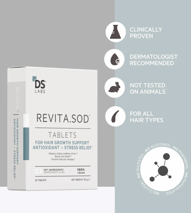 Revita.SOD tablets tegen haaruitval door stress (1 mnd)