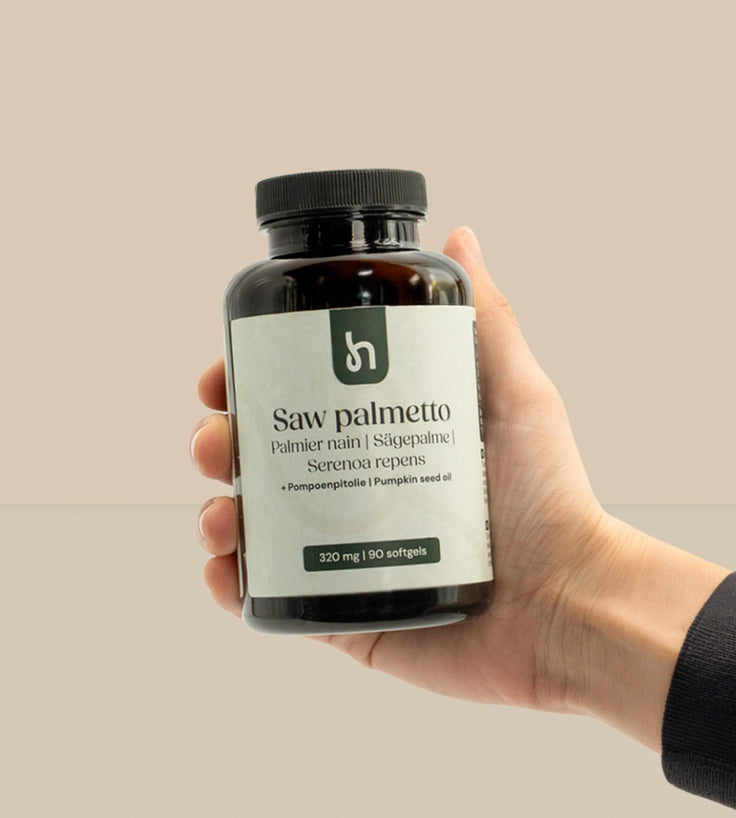Hairgivers Saw palmetto supplement 320 mg | 180 capsules (Zaagbladpalm)