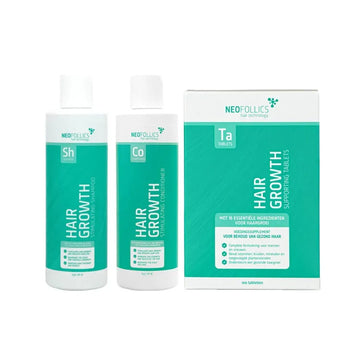 Neofollics Shampoo + Conditioner + Tablets Alopecia androgenetica behandeling (vrouw) - Hairgivers