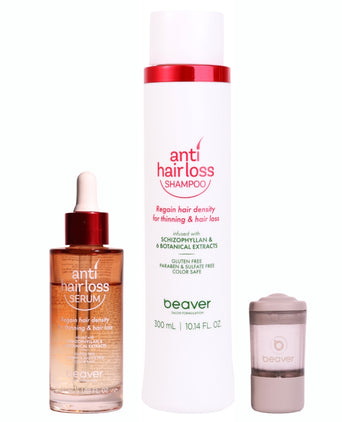 Beaver Anti-Hair Loss Shampoo + Serum + Applicator Beaver Anti-Hair Loss Shampoo + Serum + Applicator