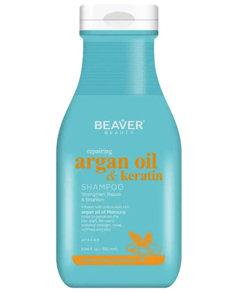 Beaver Argan Oil shampoo + conditioner + masker Beaver Argan Oil & Keratin repairing behandeling - Hairgivers