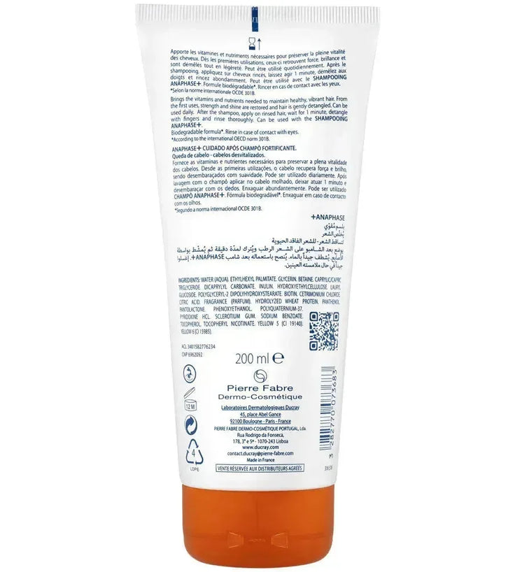 Ducray Anaphase+ conditioner (200 ml) - Hairgivers