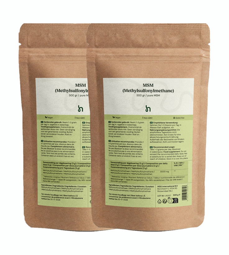 Hairgivers MSM poeder 99,9% puur | 1000 gr (Methylsulfonylmethaan)