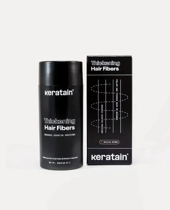 Keratain haarvezels - Medium bruin (25 gr) Keratain haarvezels - Medium bruin (25 gr) - Hairgivers