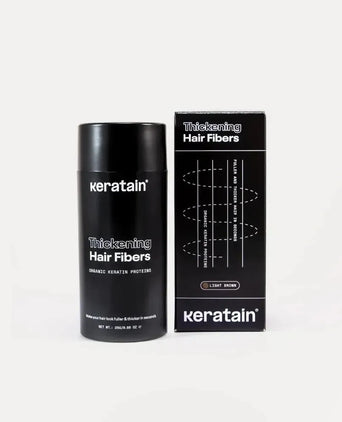 Keratain pommade + Keratain haarvezels - Lichtbruin (25 gr) Keratain pommade + Keratain haarvezels - Lichtbruin (25 gr) - Hairgivers