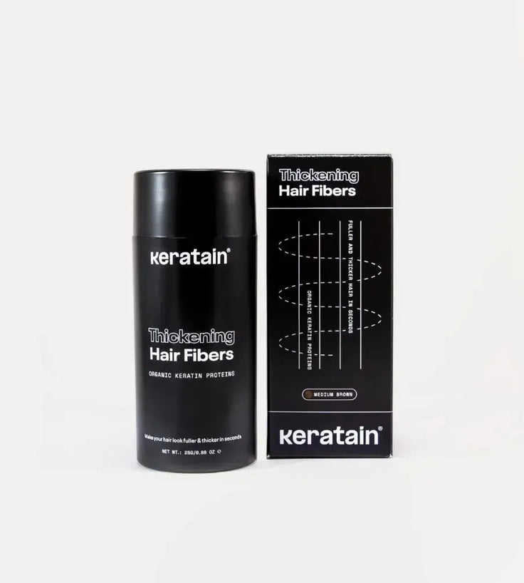 Keratain pommade + Keratain haarvezels - Medium bruin (25 gr) - Hairgivers
