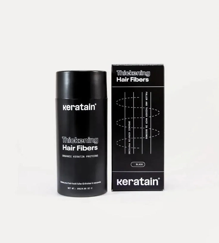 Keratain pommade + Keratain haarvezels - Zwart (25 gr) - Hairgivers