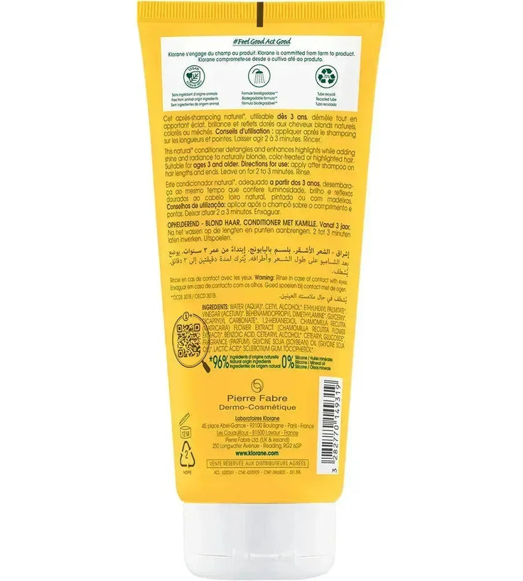 Klorane conditioner voor blonde highlights Kamille (200 ml) - Hairgivers