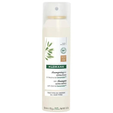 Klorane droogshampoo alle haartypes Havermelk - donker haar (150 ml) Klorane droogshampoo alle haartypes Havermelk - donker haar (150 ml) - Hairgivers