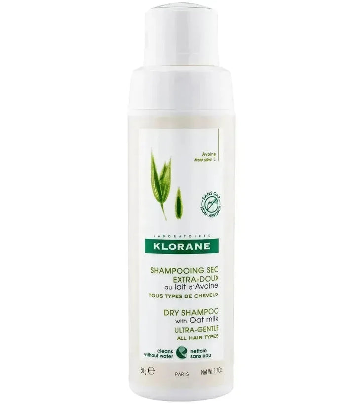 Klorane droogshampoo alle haartypes Havermelk - gasvrij (50 gr) - Hairgivers