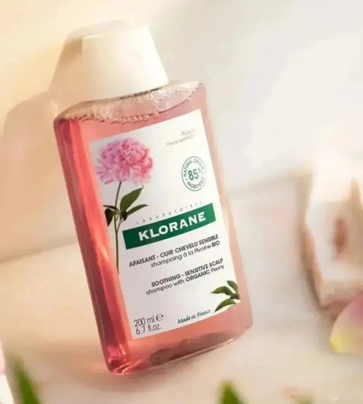 Klorane shampoo Pioenroos - gevoelige hoofdhuid (400 ml) - Hairgivers