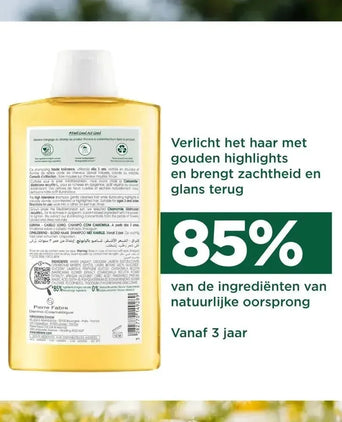 Klorane shampoo voor blonde highlights Kamille (400 ml) Klorane shampoo voor blonde highlights Kamille (400 ml) - Hairgivers