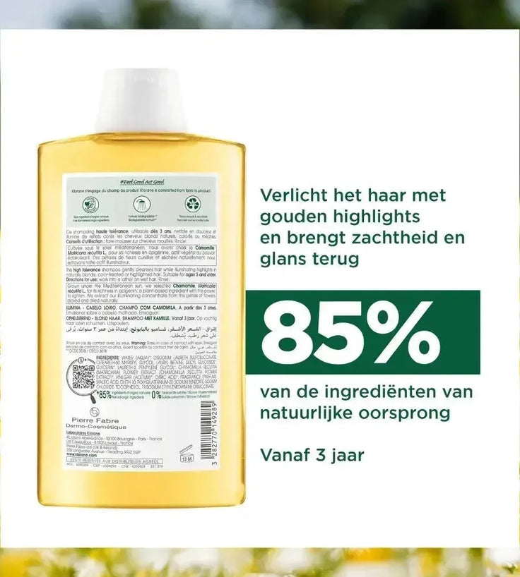Klorane shampoo voor blonde highlights Kamille (400 ml) - Hairgivers