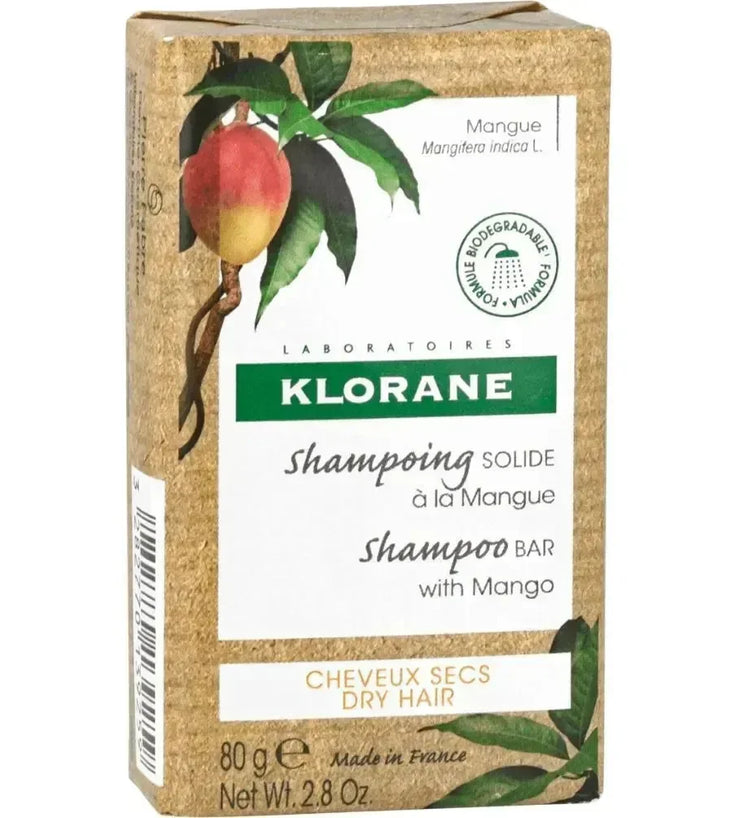 Klorane shampoobar Mango - droog haar (80 gr) - Hairgivers