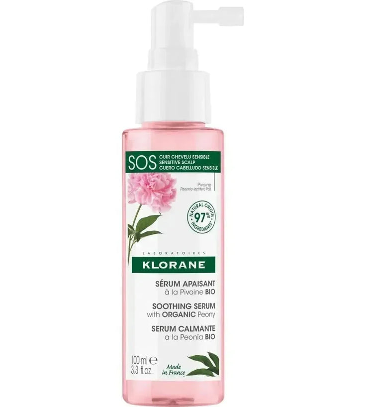 Klorane SOS serum gevoelige hoofdhuid Pioenroos (100 ml) - Hairgivers