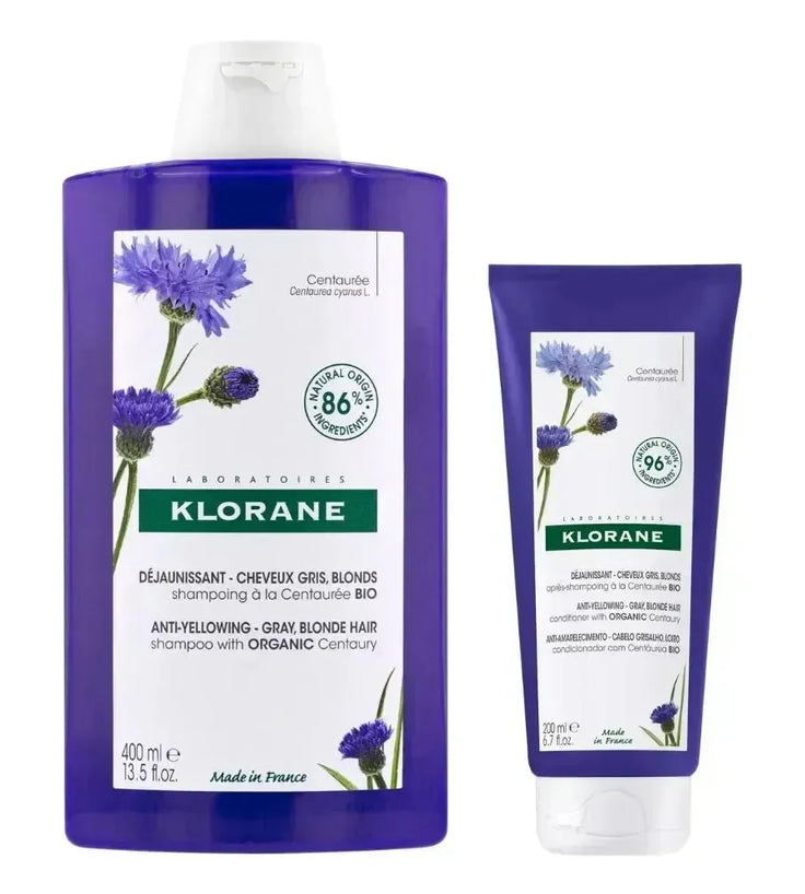 Klorane zilvershampoo + conditioner - Hairgivers