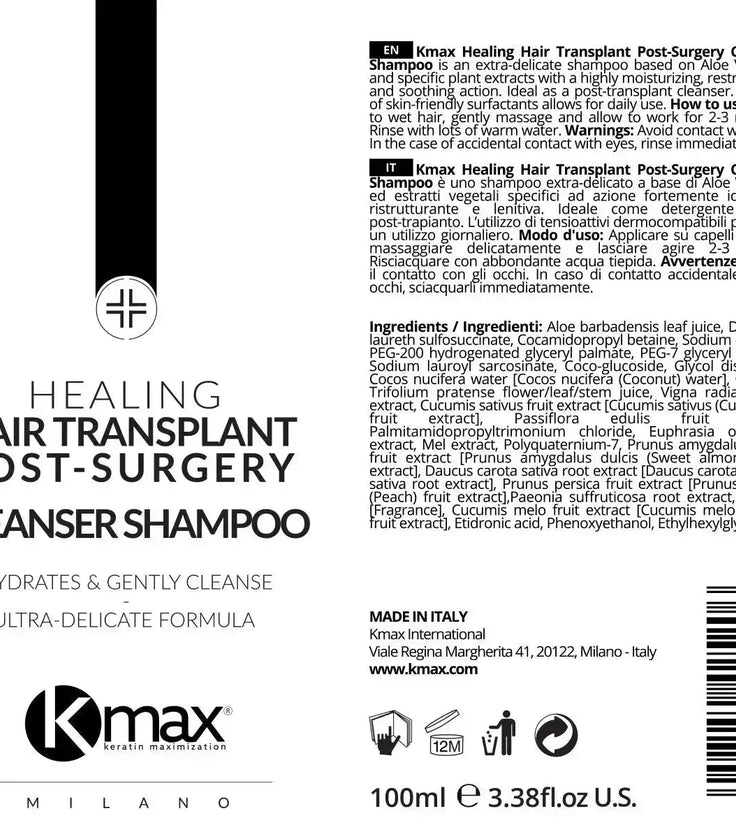 Kmax hair transplant cleanser shampoo - Hairgivers