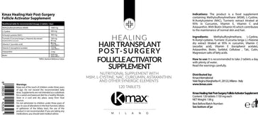 Kmax hair transplant follicle activator supplement Kmax hair transplant follicle activator supplement - Hairgivers