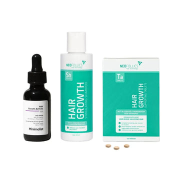Minimalist haargroei serum + Neofollics shampoo & tablets Minimalist haargroei serum + Neofollics shampoo & tablets - Hairgivers