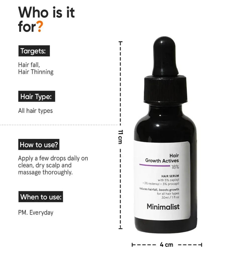 Minimalist Hair Density Serum 18% haargroei serum - Hairgivers