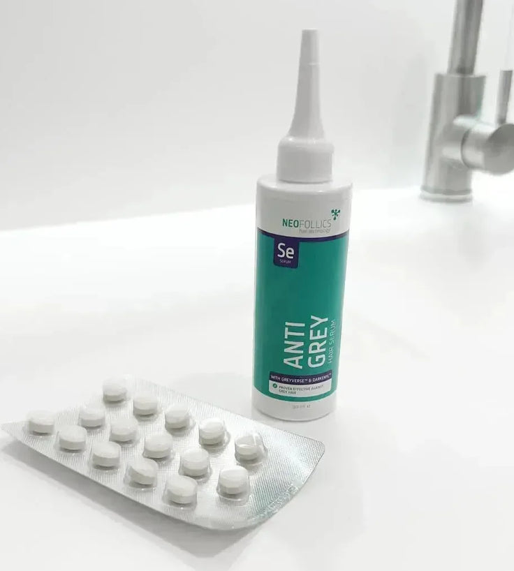 Neofollics anti-grey serum + tablets combinatiepakket - Hairgivers