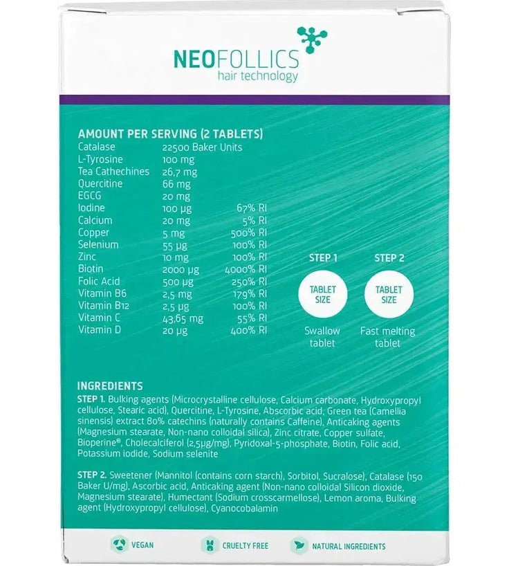Neofollics anti-grey tablets (3-pack) - Hairgivers