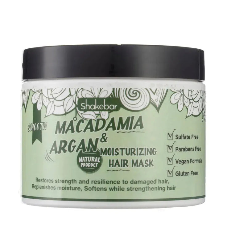 Shakebar Macadamia & Argan Oil moisturizing haarmasker - Hairgivers