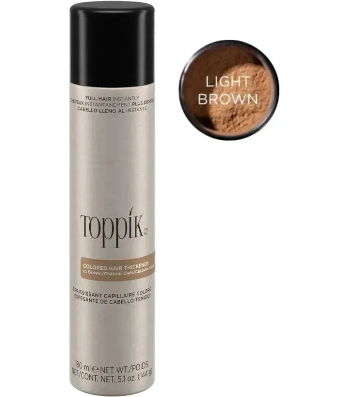 Toppik hair thickener kleurenspray - lichtbruin - Hairgivers