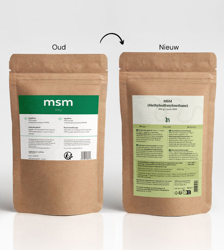 Hairgivers MSM poeder 99,9% puur | 1000 gr (Methylsulfonylmethaan)