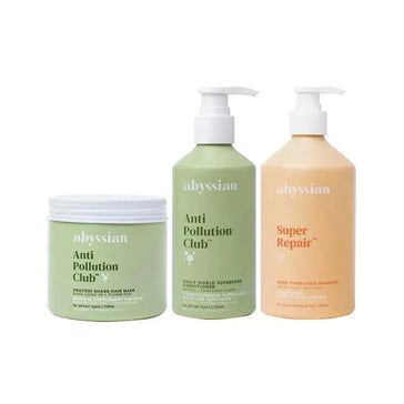 Abyssian shampoo + conditioner + masker Abyssian droog haar behandeling - Hairgivers