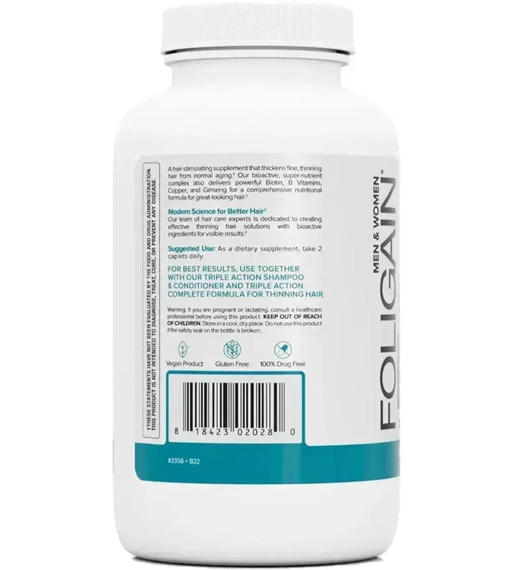 Foligain haargroei capsules (120 capsules) - Hairgivers