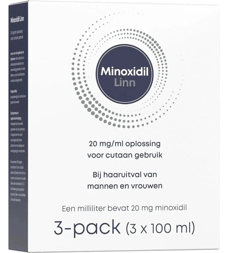 Linn Minoxidil 2% 3-pack (3x100ml) - Hairgivers