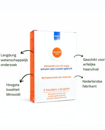 Linn Minoxidil 5% foam 3-pack (3x60 gr)