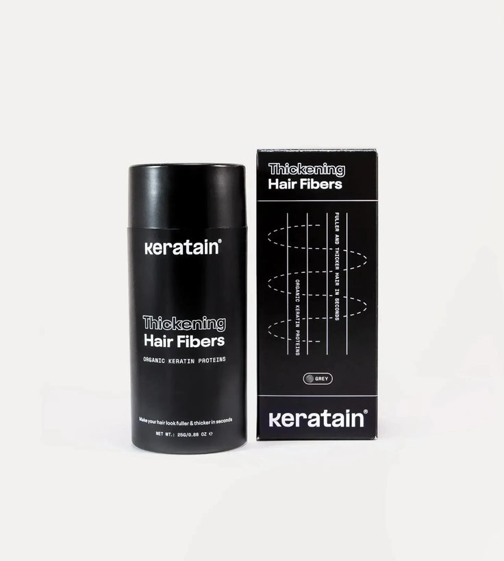 3x Keratain haarvezels + gratis Keratain pommade - Grijs (25 gr) - Hairgivers