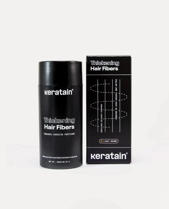 3x Keratain haarvezels + gratis Keratain pommade - Lichtbruin (25 gr) - Hairgivers