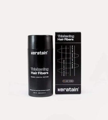3x Keratain haarvezels + gratis Keratain pommade - Lichtbruin (25 gr) - Hairgivers