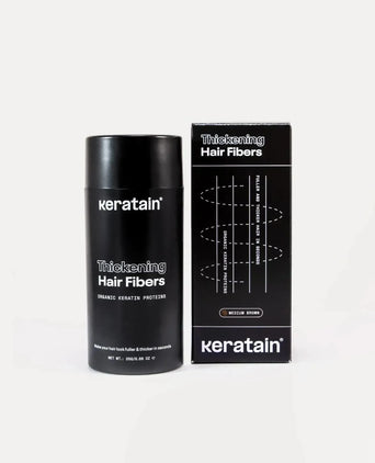 3x Keratain haarvezels + gratis Keratain pommade - Medium bruin (25 gr) - Hairgivers