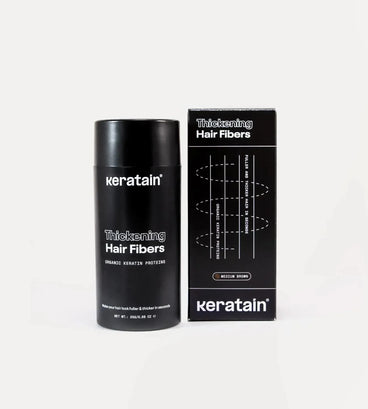 3x Keratain haarvezels + gratis Keratain pommade - Medium bruin (25 gr) - Hairgivers