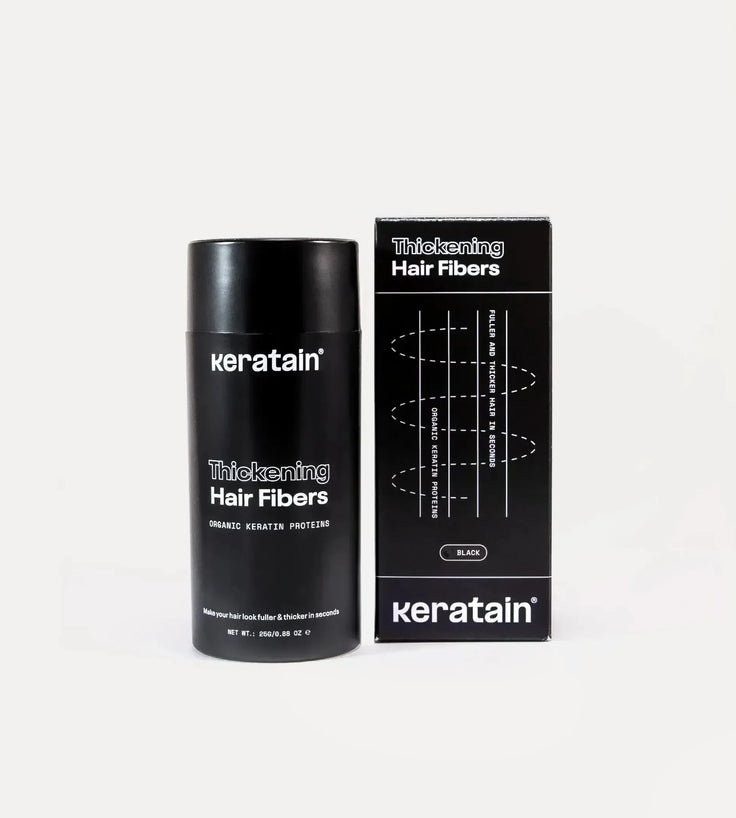 3x Keratain haarvezels + gratis Keratain pommade - Zwart (25 gr) - Hairgivers