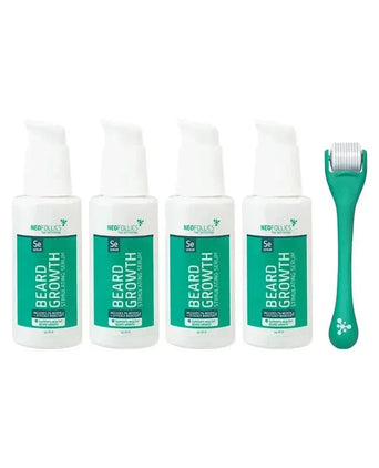 4x Neofollics baardgroei serum + gratis baardroller - Hairgivers