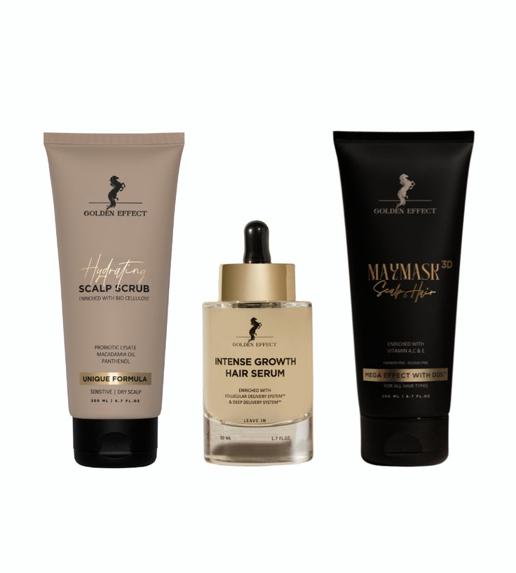 Golden Effect Serum + Mask + Scrub (droge hoofdhuid)